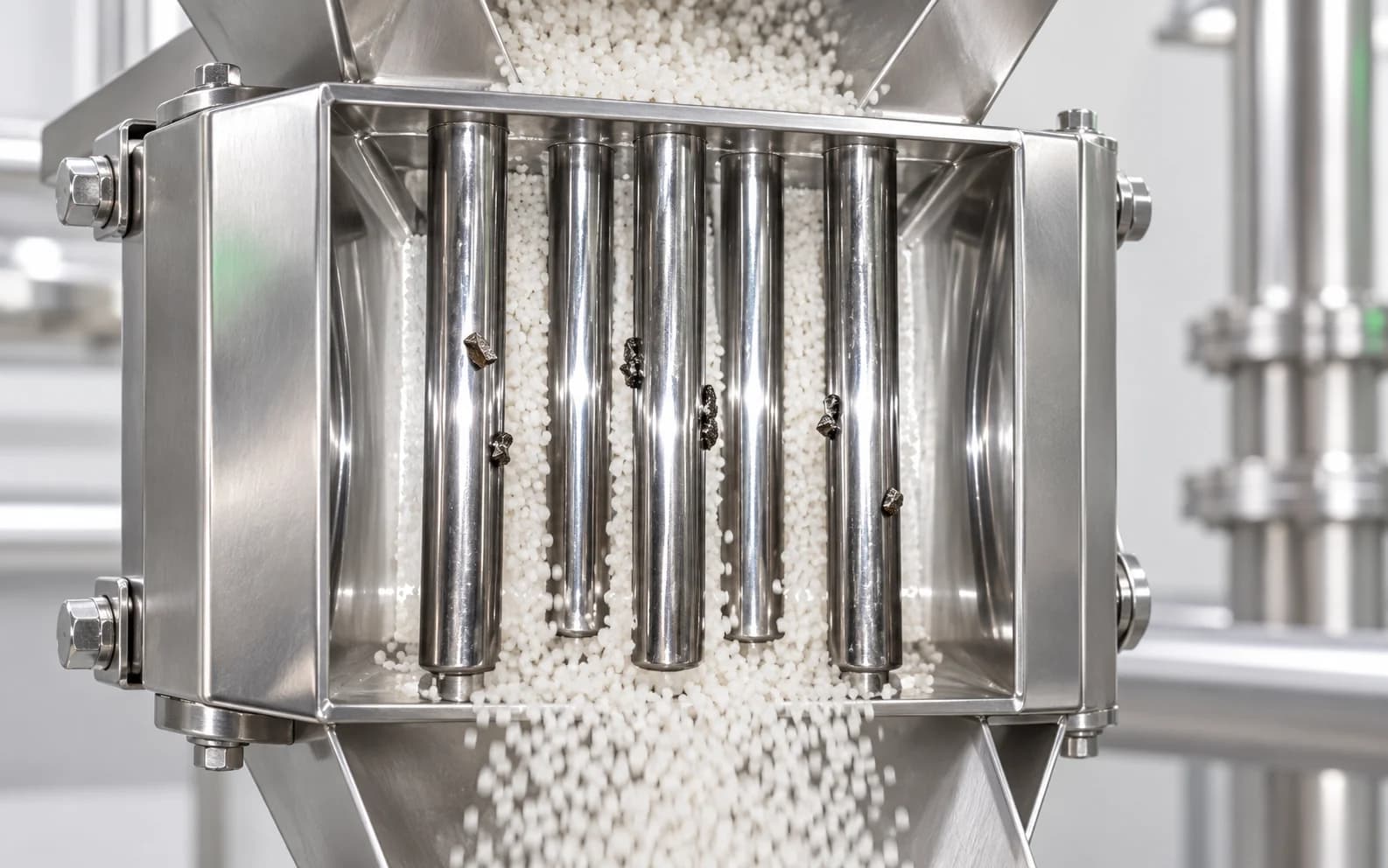 Technical visualisation of remove ferrous contamination